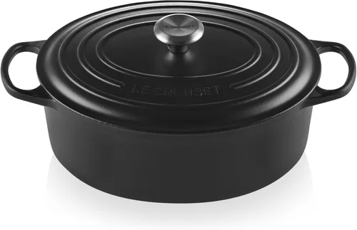 Vista 9 de Le Creuset - Olla holandés redonda con tapa de cocina, hecha de hierro fundido esmaltado, 6.75 cuartos de galón, color alcachofa, colección signature