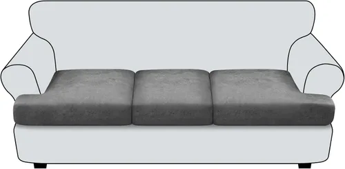 Vista 99 de Funda de cojín para sofá con aspecto de cuero, 1 unidad, elástica, para sala de estar, funda de cojín individual para sofá, protector de asiento