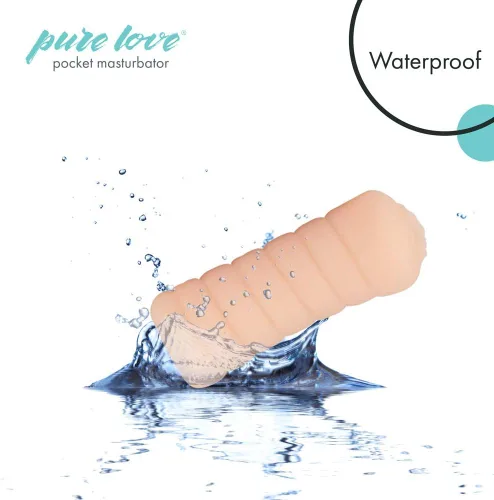 Vista 4 de Pure Love Coño de bolsillo, Masturbador masculino flexible