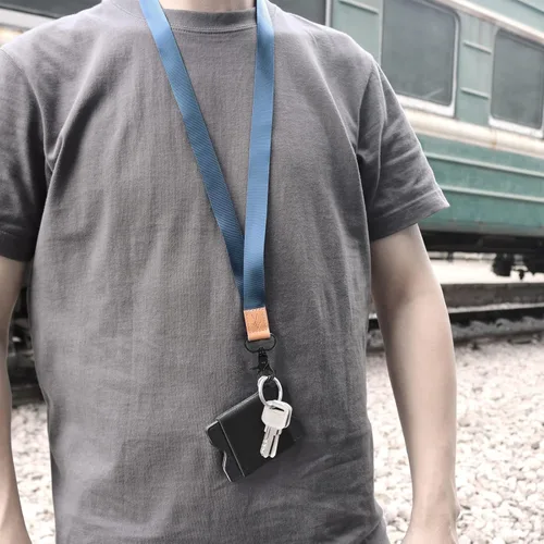 Vista 4 de Cordón para el cuello para llave y placa de identificación, cordón para el cuello para hombres y mujeres