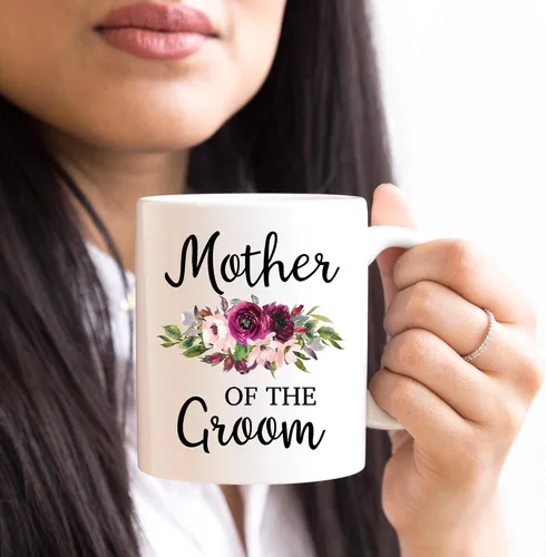 Vista 5 de Taza de 11 onzas con texto en inglés "Thank You For Raising The Man Of My Dreams Mother Of The Groom To My Mother In Law - Taza para suegra, regalos