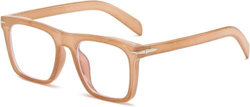 Vista 10 de Gafas de bloqueo de luz azul de moda con marco cuadrado para hombres y mujeres, gafas de computadora sin receta, 01 Negro
