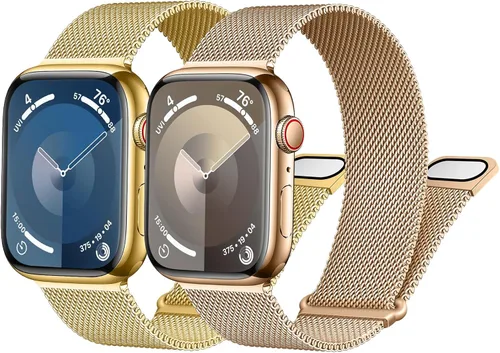 Vista 14 de Correa milanesa para Apple Watch Band de 1.575 pulgadas, 1.732 pulgadas, 1.614 pulgadas, 1.772 pulgadas, 1.654 pulgadas, 1.614 pulgadas, 1.614