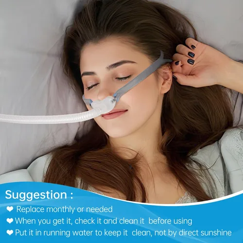 Vista 6 de Cojín nasal para AirFit P10 piezas CPAP de repuesto de una sola capa tamaño M, suministrado por ZISONU (paquete de 2)