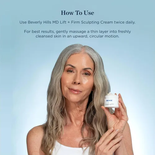 Vista 5 de Beverly Hills MD Crema escultora Lift & Firm - Tensa y tonifica la piel, loción antienvejecimiento para una tez suave e hidratada, levanta y suaviza