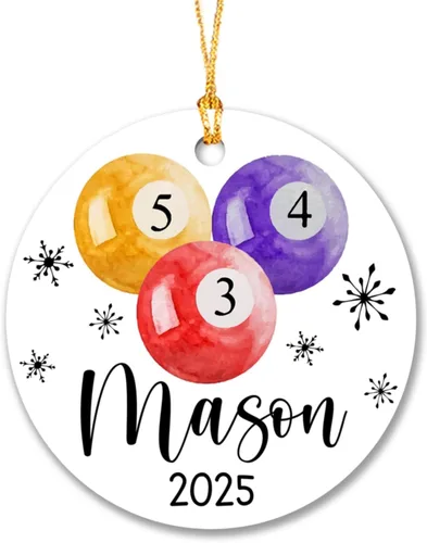 Vista 10 de Adorno de Navidad de béisbol para niños, adorno de Navidad personalizado, adorno de jugador de béisbol, adornos para árbol de Navidad 2024, regalo