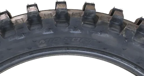 Vista 5 de Pirelli MX32 Mid Soft 100/90-19 57M Neumático delantero - DOT Dual-Sport/Enduro Motocross tire for medium-soft terrain. Bias tube type blackwall.