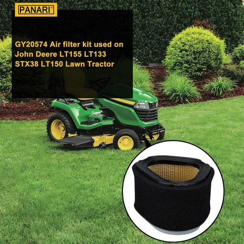 Vista 2 de Panari GY20574 LG191 Kit de mantenimiento del filtro de aire para AM123553 AM121608 LX173 LT133 LT155 LTR155 STX30 STX38 Scotts S1642 SST15 Tractor