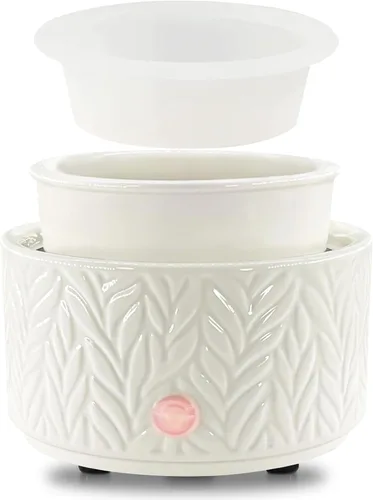 Vista 18 de EQUSUPRO Calentador de cera para derretir cera perfumada 3 en 1, calentador eléctrico de cera de cerámica, quemador, derretidor de cera de fragancia