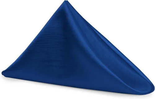 Vista 110 de Ultimate Textile -1 docena - Reversible Shantung Satin - Majestic - Servilletas de tela Majestic de 17 x 17 pulgadas color azul pizarra