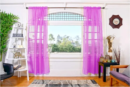 Vista 71 de All American Collection - cortinas Doli transparentes, 2 unidades Blanco