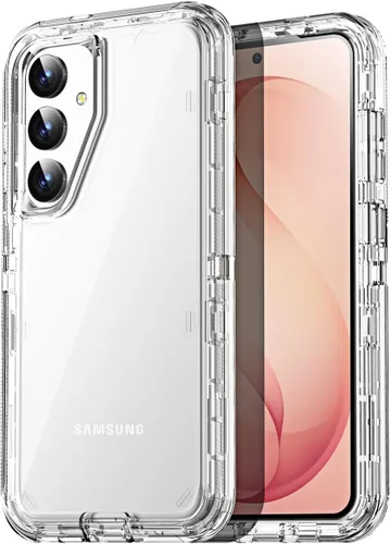 Vista 20 de AICase Funda transparente 3 en 1 para Samsung Galaxy S26, resistente protección contra caídas, cuerpo completo, a prueba de golpes, a prueba