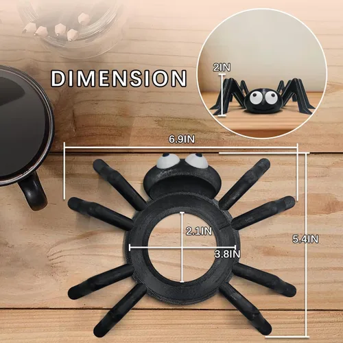 Vista 5 de SKEDC Soporte de Echo Dot de araña para Echo Dot 4ª/5ª generación, soporte de Echo Dot impreso en 3D, soporte de eco de altavoz inteligente, Negro #1