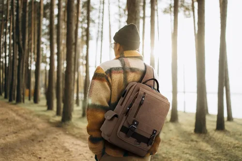 Vista 3 de Bolso tipo bandolera retro de Leaper, bolso de lona con asa cruzada para hombres y mujeres, bolso de hombro, bolso bandolera, bolso de mano, bolso