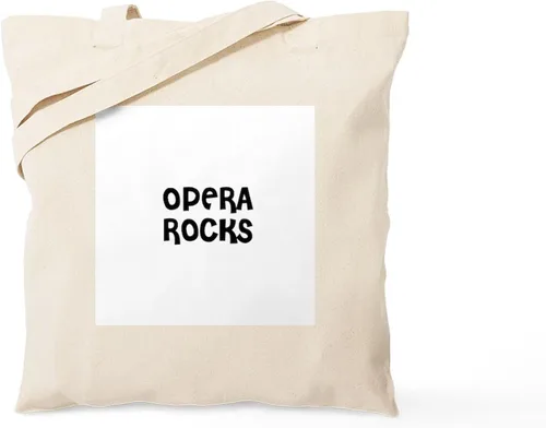 Vista 14 de CafePress Acerca de Opera Tote Bag Bolsa de compras reutilizable de lona beige natural