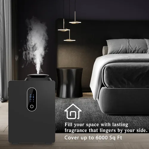 Vista 9 de Cubierta de máquina difusora de aroma HVAC mejorada 2026 de 6000 pies cuadrados con control WIFI para habitaciones grandes, máquina de aire de aroma