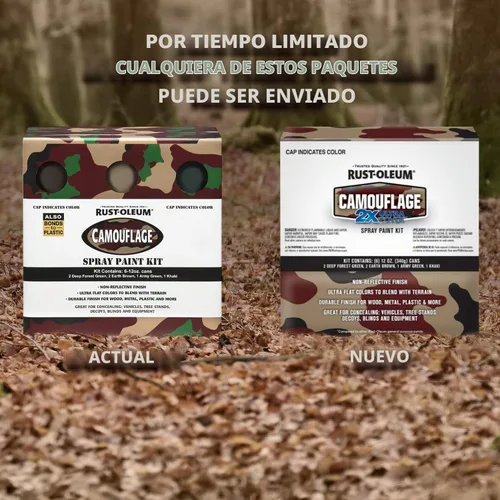 Vista 2 de Rust-Oleum 269038-6 PK Paquete de spray de camuflaje especial, 12 onzas, paquete de 6