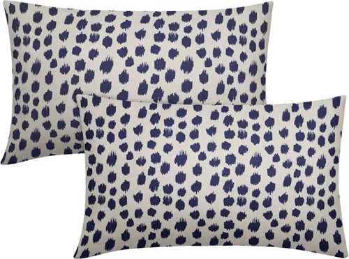 Vista 59 de Sweetshow Juego de 2 fundas de almohada de 16 x 16 pulgadas, diseño bohemio, con diseño de lunares, moderno y moderno, para exteriores, decorativas
