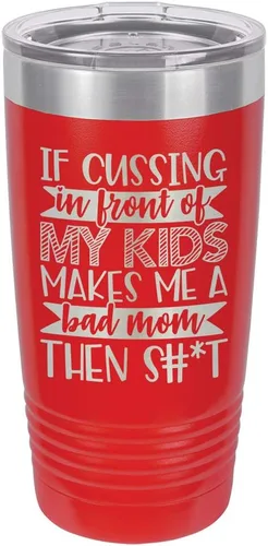 Vista 11 de Taza de viaje con pajita grabada a láser con citas divertidas de OnlyGifts.com