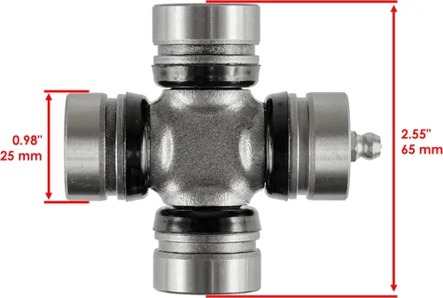 Vista 2 de Caltric Kit de juntas en U compatible con Arctic Cat 1000 H2 Thundercat 4X4 2009-2011 eje de transmisión delantero trasero