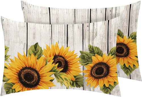 Vista 9 de Juego de 2 fundas de almohada florales de tamaño estándar, fundas de almohada de microfibra suave y transpirable con cierre de sobre, fundas