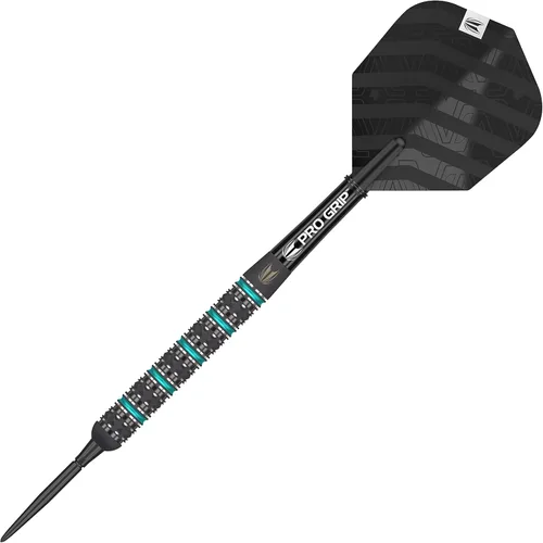 Vista 4 de Target Juego de dardos Rob Cross Black Edition 90% tungsteno punta de acero punta de acero