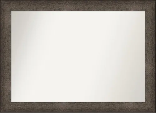 Vista 290 de Amanti Art Espejo de pared personalizado no biselado (25 x 25 pulgadas), marco de bronce acentuado, varios tamaños personalizados, espejo de baño