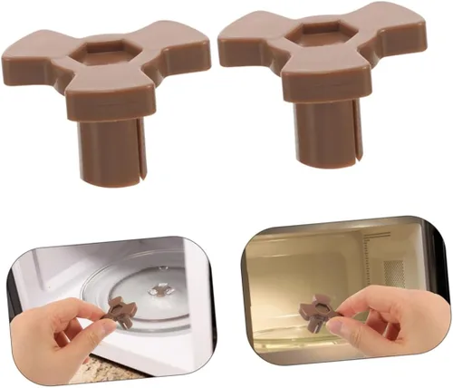 Vista 9 de 8 piezas universal para microondas, soporte de acoplador de plato giratorio de plástico resistente, eje de transmisión compatible con modelos