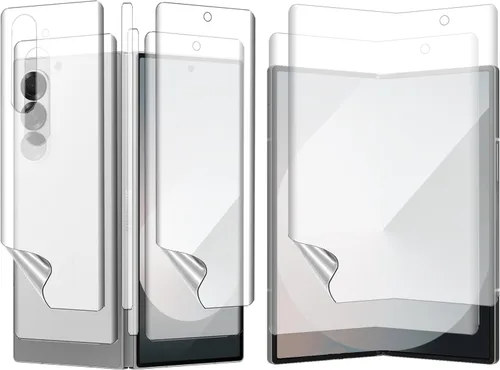 Vista 7 de [2 juegos de 8 unidades] Protector de pantalla mate para Z Fold 5, película de TPU suave, ultrafina, antirreflejos, para Samsung Galaxy Z Fold 5