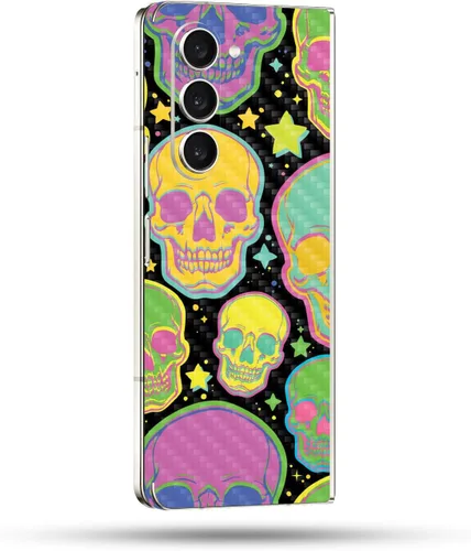 Vista 8 de MightySkins Skin compatible con Samsung Galaxy Z Fold 5 - Puppy Fall Funda protectora de vinilo duradera y única Fácil de aplicar, quitar