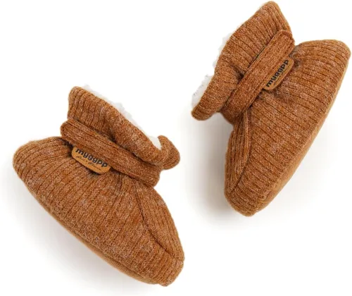 Vista 119 de Botines de forro polar para bebés, niños y niñas, pantuflas antideslizantes con agarre suave, zapatos de calcetín para recién nacidos, cuna