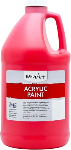 Vista 27 de Handy Art Pintura acrílica, juego de 12 colores, botellas de 16 onzas, acrílico líquido para estudiantes semibrillante, consistencia de flujo