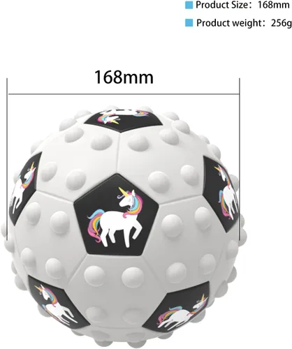 Vista 2 de Pelotas antiestrés 3D Pop Fidget juguete, baloncesto de silicona, juguete de burbujas para apretar, alivia la ansiedad, pelota de rugby con inflador