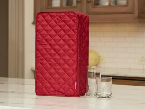 Vista 5 de Covermates Keepsakes - Funda para licuadora, protección contra el polvo, resistente a las manchas, lavable, funda para electrodomésticos, color rojo