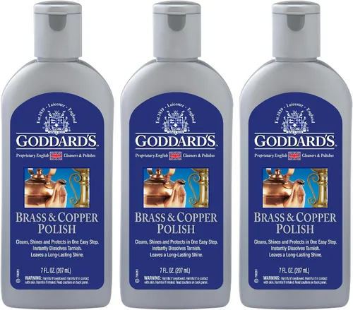 Vista 9 de Goddard's Pulidor de cobre y latón, limpiador de cobre y limpiador de latón para un brillo duradero, esmalte de metal para peltre, cromo y más