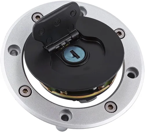Vista 9 de Cubierta de combustible de gas de aluminio con 2 llaves para Suzuki -R600, R750, R1000, GSXR1300, TL1000S, TL1000R, Katana, SV650 / SV650S
