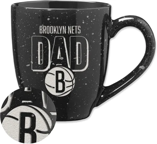 Vista 18 de Rico Industries NBA 16 oz Team Color Laser Engraved Speckled Ceramic Coffee Mug 3-Color del