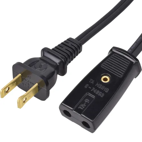 Vista 2 de Cable de alimentación de 6 pies para cafetera adecuado para urna de café West Bend 58002 58036 – Nuevo cable eléctrico de 2 pines – Cable eléctrico