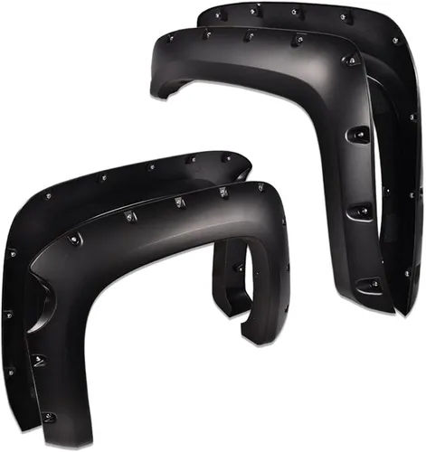 Vista 10 de CHEDA Aletas de parachoques, Compatible con Chevy Silverado 1500/2500HD/3500HD 2007 2008 2009 2010 2011 2012 2013 78.7” / 97.6” de cama larga, 4