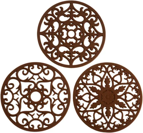 Vista 9 de Salvamanteles de silicona para platos calientes, ollas calientes y almohadillas, protege la encimera de ollas calientes y sartenes que salen