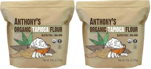 Vista 6 de Anthony's Harina de Tapioca Orgánica, 2.5 lb, Sin Gluten, Sin OGM