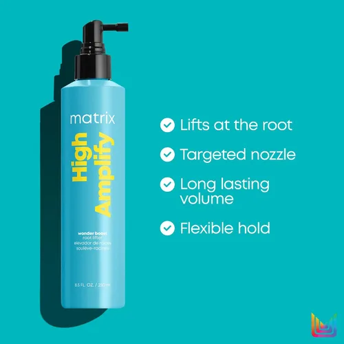 Vista 3 de Matrix High Amplify Wonder Booster Root Lifter Spray – Proporciona volumen y cuerpo extremos, estructura de refuerzo en cabello fino, cabello fino