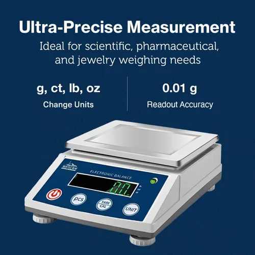 Vista 3 de Seattle Alki Scientific Lab Scale 105.82 oz x 0.00 oz Empresa USA Balanza de alta precisión para laboratorios
