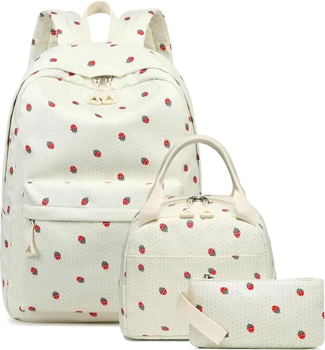 Vista 15 de Bluboon - Mochila escolar para niñas y mujeres para uso diario y de estilo informal, para portátil de 15 pulgadas, con bolsa para almuerzo y bolsa