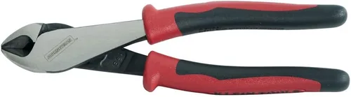 Vista 4 de Klein Tools Alicates J228-8, fabricados en EE. UU., Alicates de corte diagonal con asas Journeyman de doble material, mandíbulas cortas y bordes