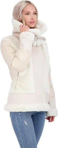 Vista 2 de TAHARI Saylor Mixed Media - Abrigo acolchado para mujer