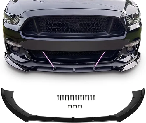 Vista 87 de SCITOO Alerón de borde de parachoques delantero mate negro para Ford Focus ST años 2013-2014 - Spoiler frontal de polipropileno