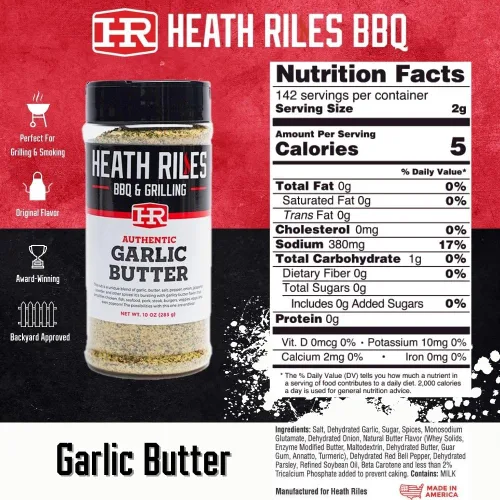 Vista 2 de Heath Riles - Paquete de condimentos para frotar con mantequilla de ajo y nuez