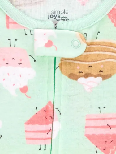 Vista 59 de Simple Joys by Carter's Pijama de algodón sin pies de ajuste cómodo para niños (3 unidades)