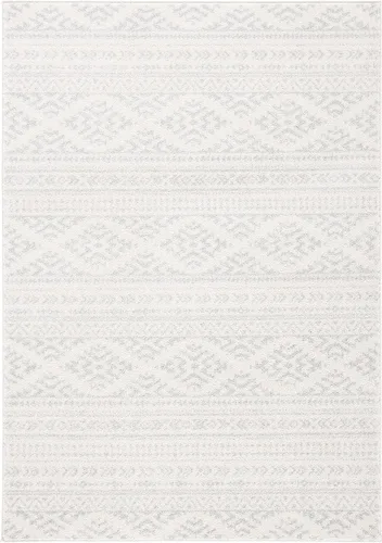 Vista 54 de SAFAVIEH Tapete decorativo de la colección Tulum de 2 x 3 pies, color negro y marfil, diseño tribal bohemio marroquí, no desprende pelo y es